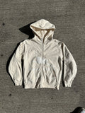 Cream Zip-Up Hoodie