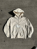 Cream Zip-Up Hoodie