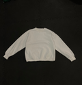 White Cropped Crewneck