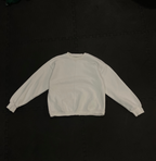 White Cropped Crewneck