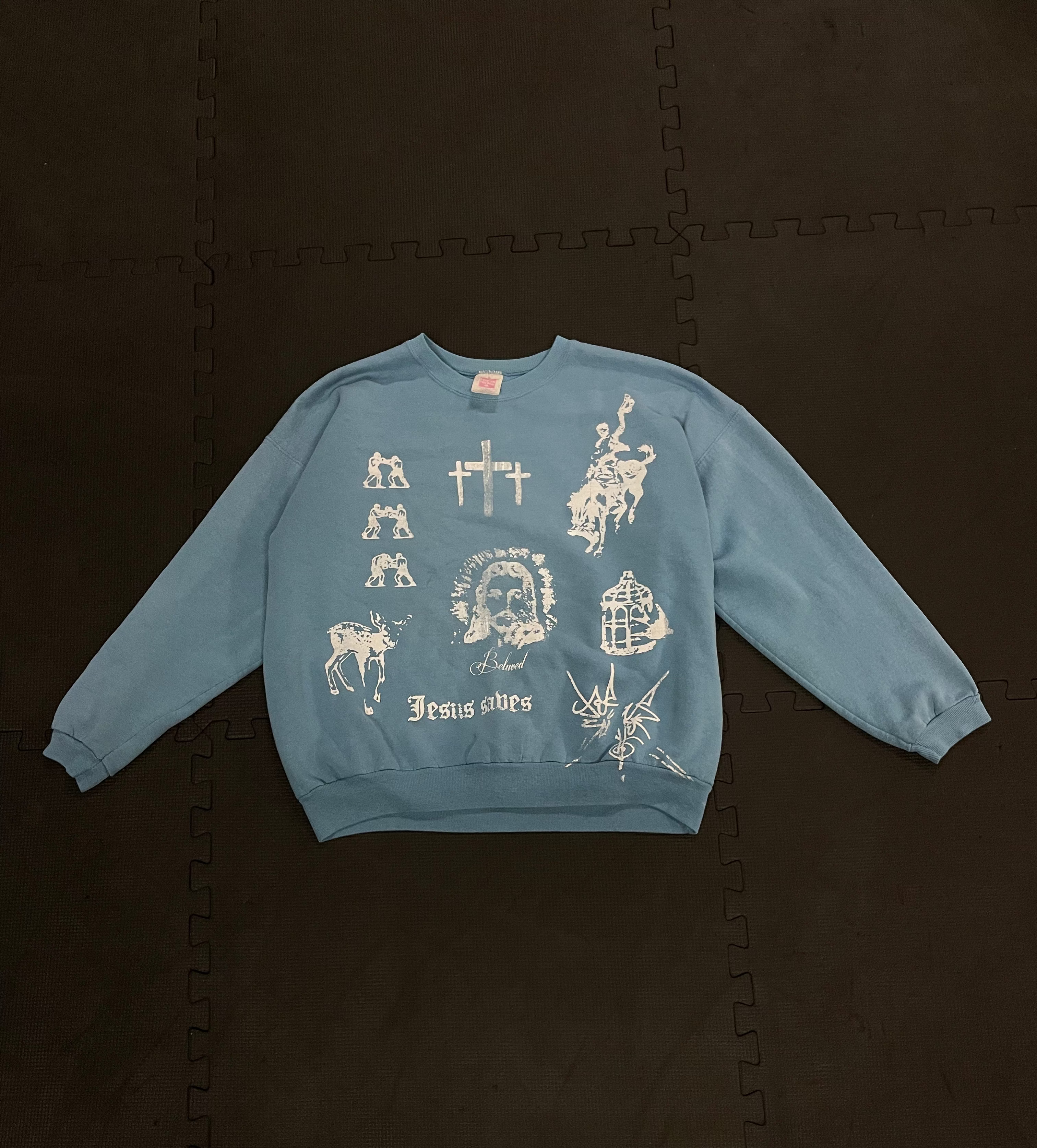 Vintage Baby Blue Crewneck