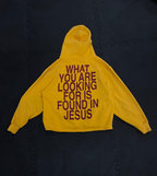 Yellow Cropped Hoodie