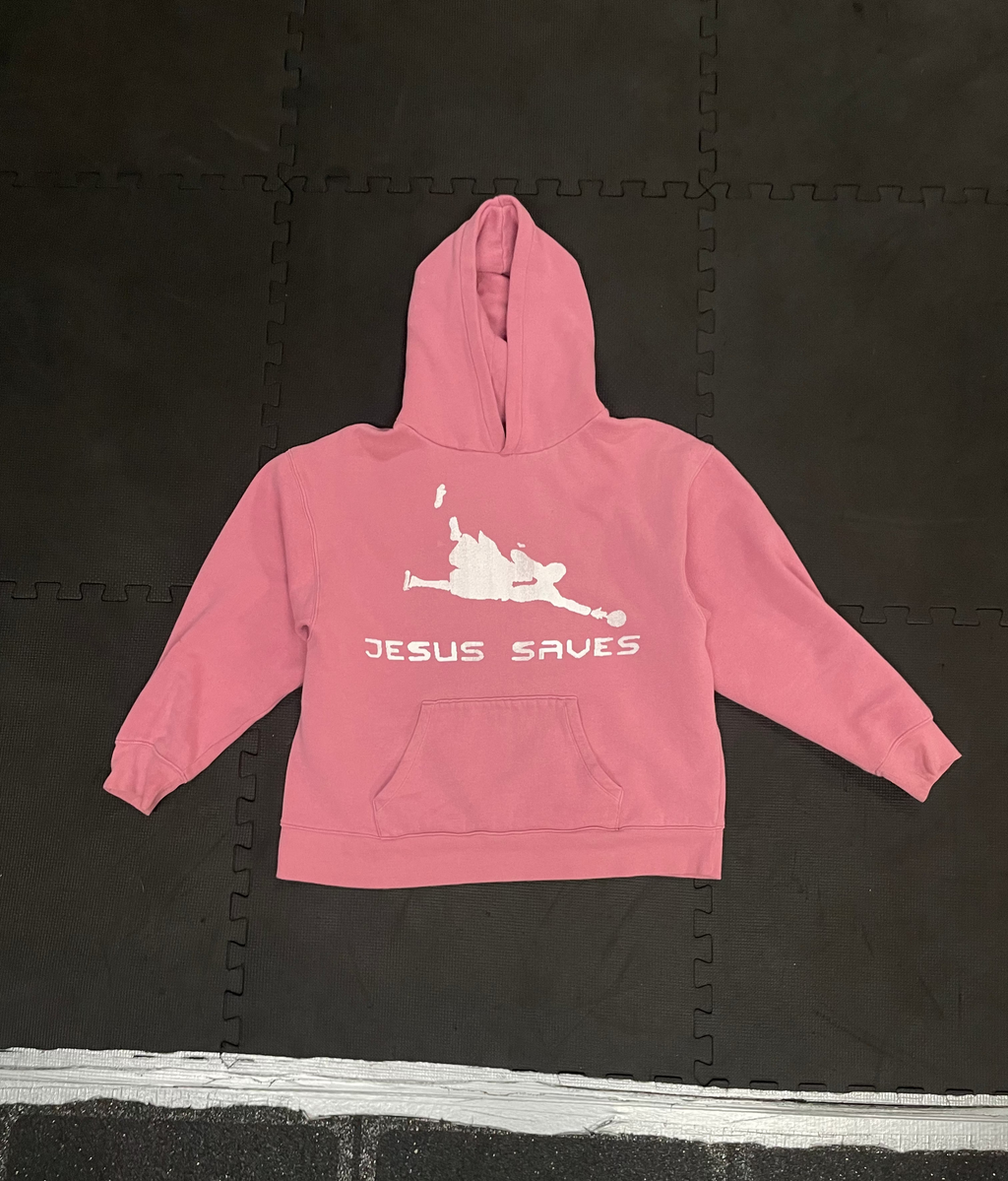 Pink Cropped Hoodie