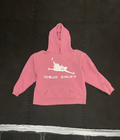 Pink Cropped Hoodie
