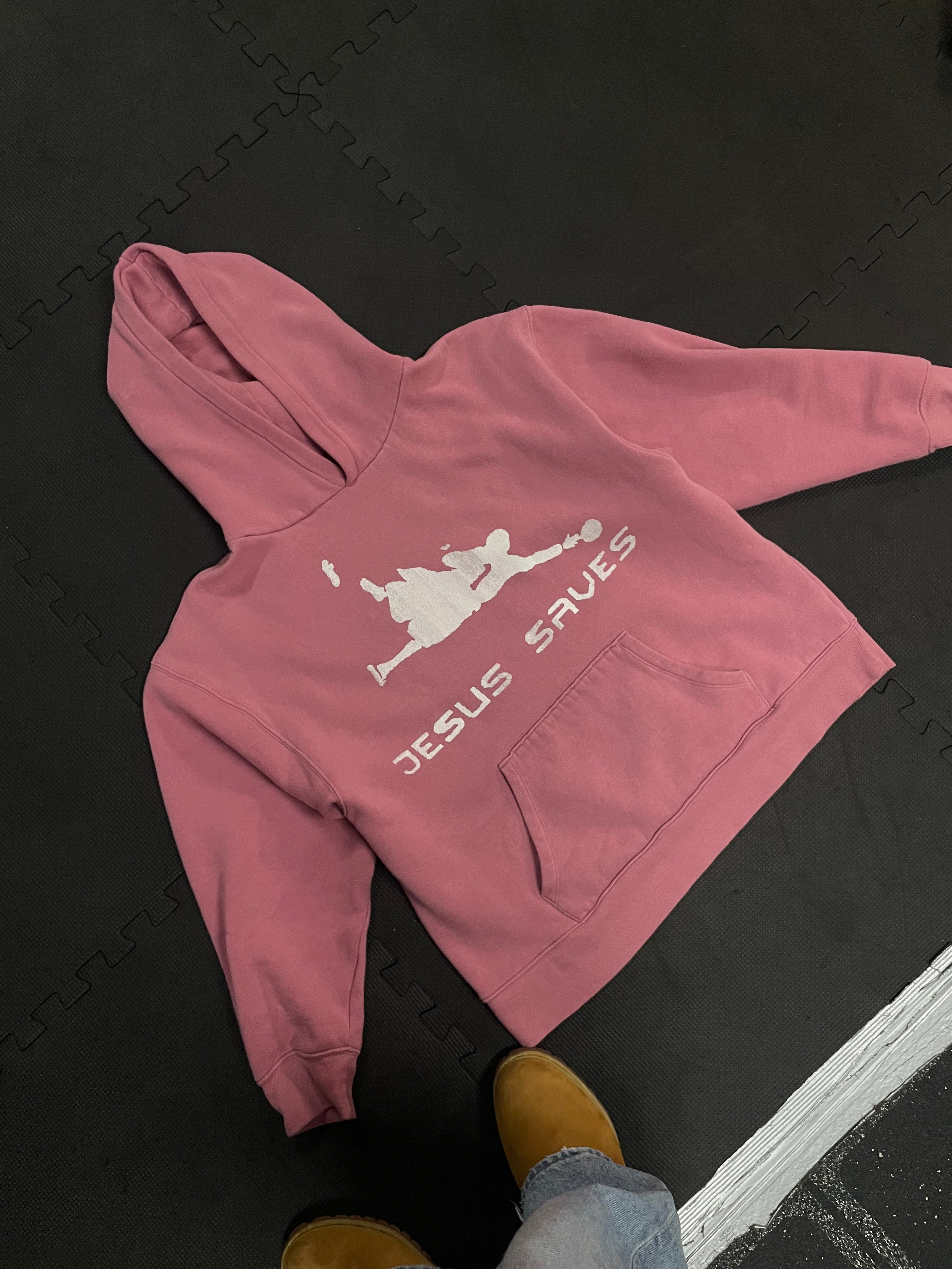 Pink Cropped Hoodie